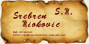 Srebren Mioković vizit kartica
